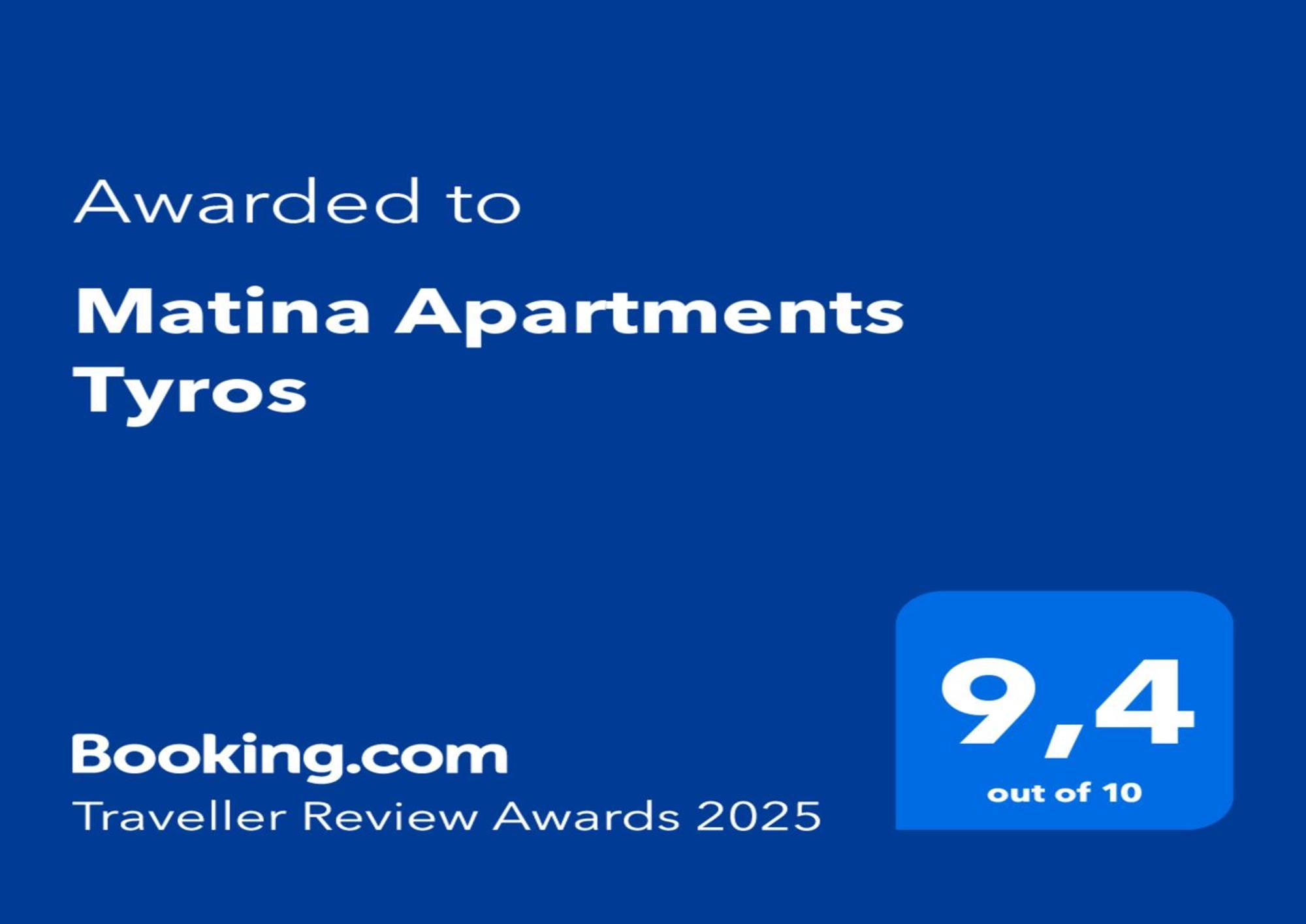 Matina Apartments Tyros Luaran gambar